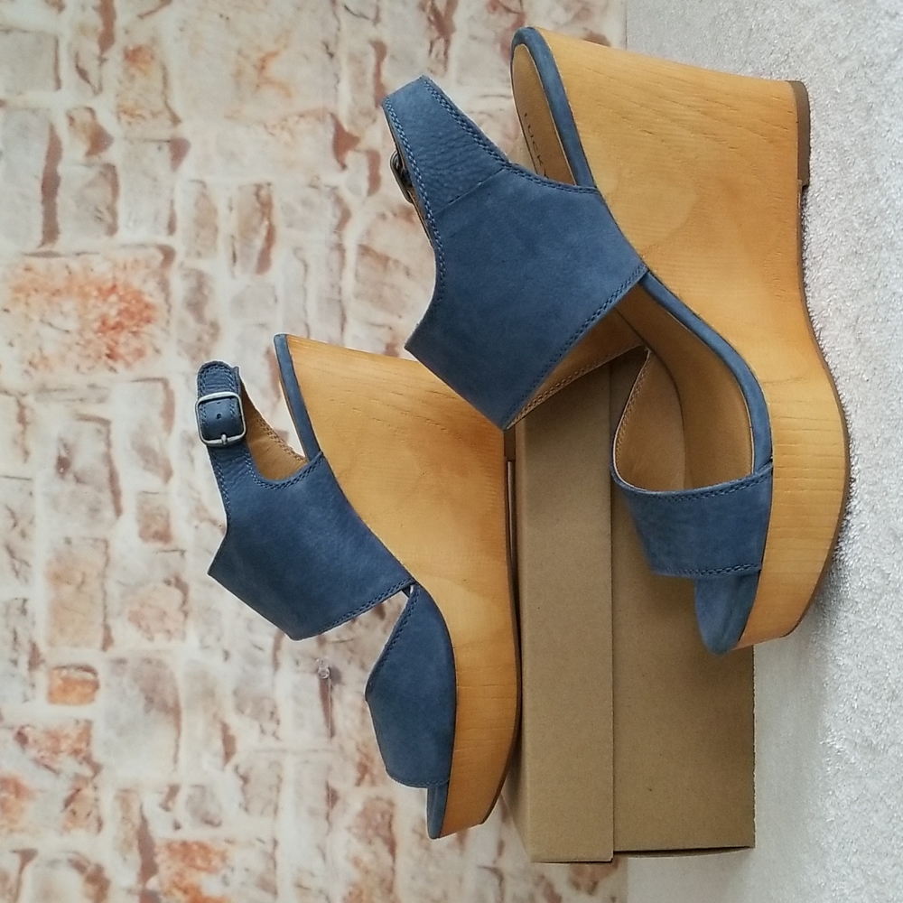 New Lucky Brand Lattela Wedge Sandals - Picture 4 of 8